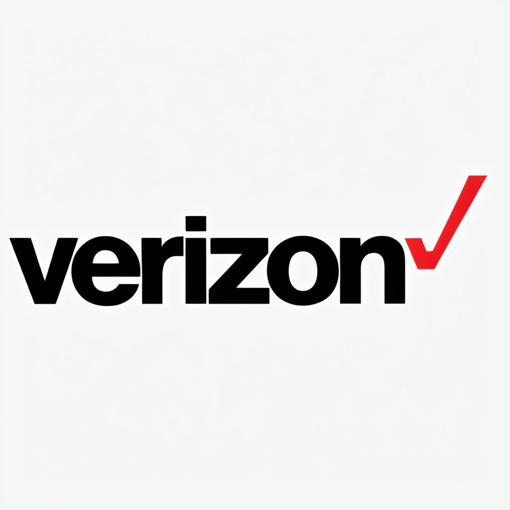 Modern Bold Verizon Logo Design for Telecommunications Logo