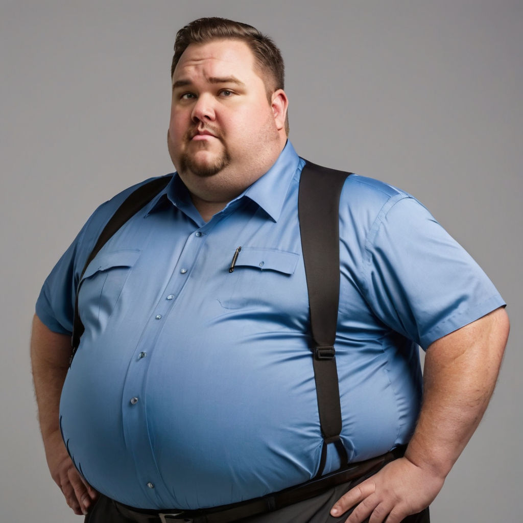 Fat American man with a huge round overhang belly by Terra Terra ...