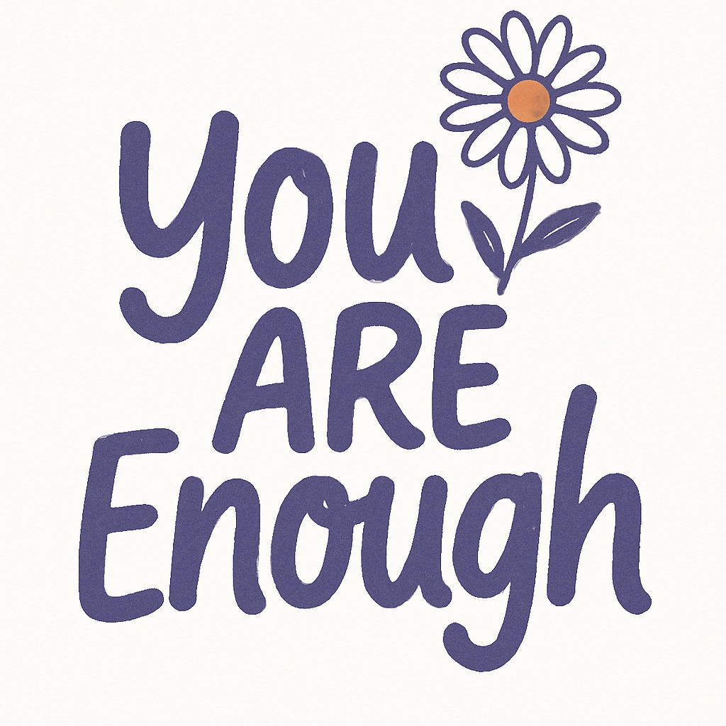 You Are Enough Inspirational Lavender Quote Mug