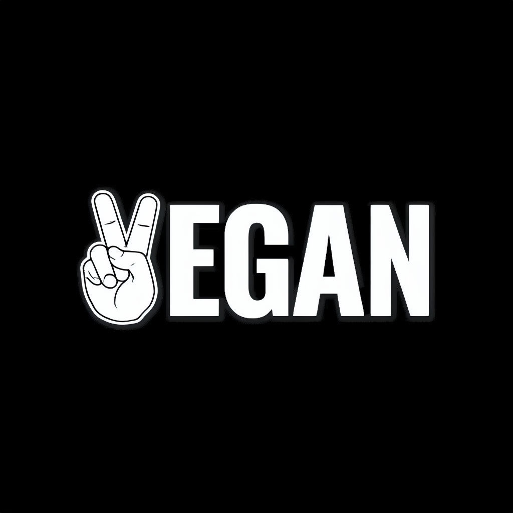 Minimalistic Vegan Hand Gesture Graphic T-Shirt