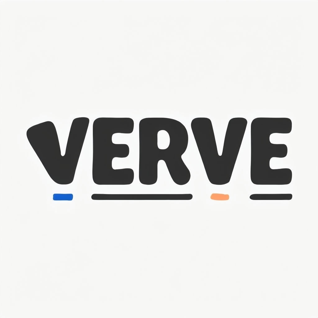 Bold Modern VERVE Logo Design for Creative Agency Branding Logo