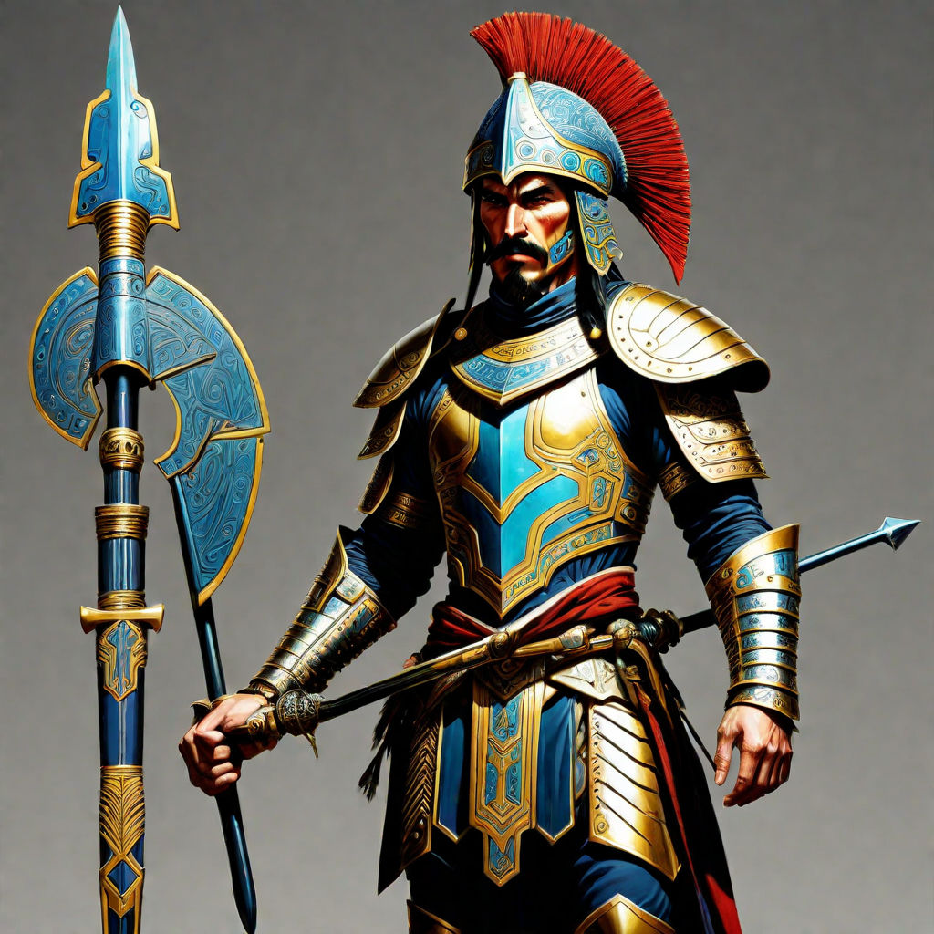 Scythian Warrior with futuristic armor and weapons by Daniel Steadham ...