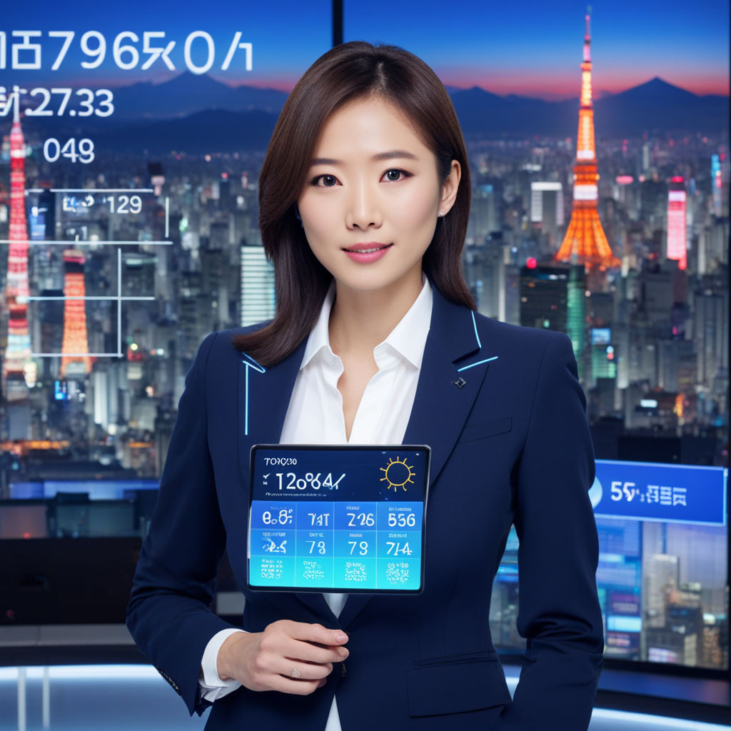 japanese weather news girl