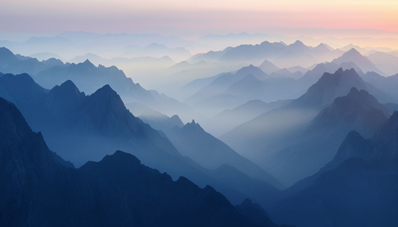 Majestic Mountain Peaks Landscape for Virtual Backgrounds