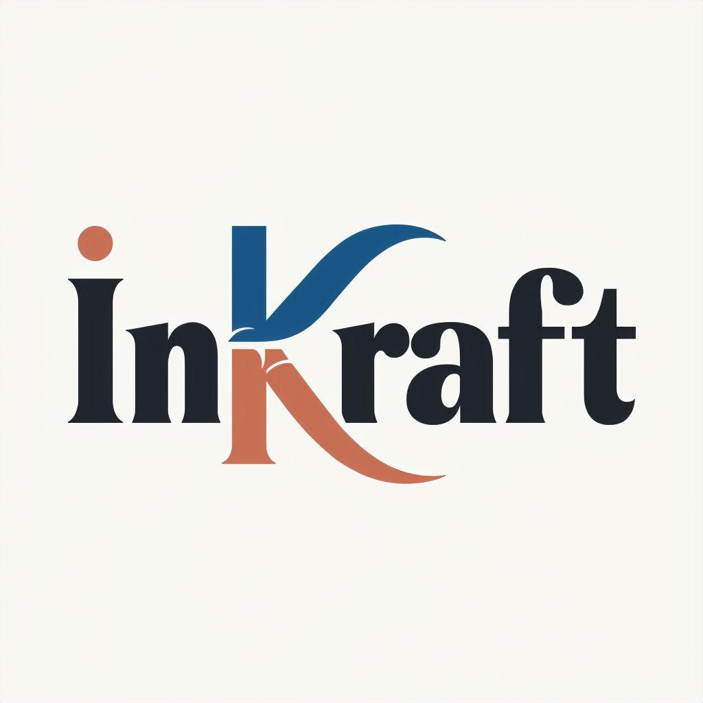 Modern Minimalist Typographic Logo for Creative Writing Brand Logo