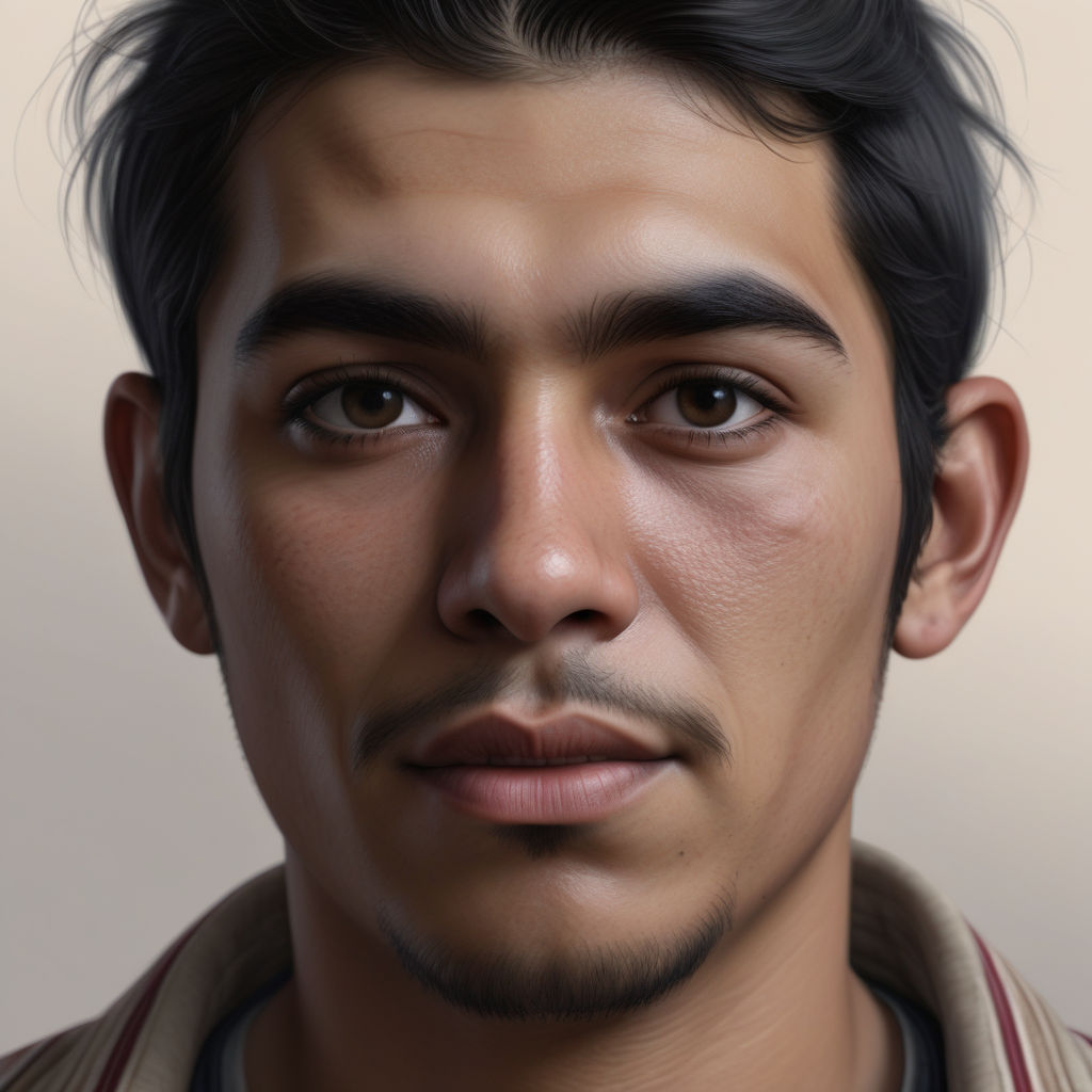 An ultra-realistic portrait of a young Mexican man in his 30... by ...