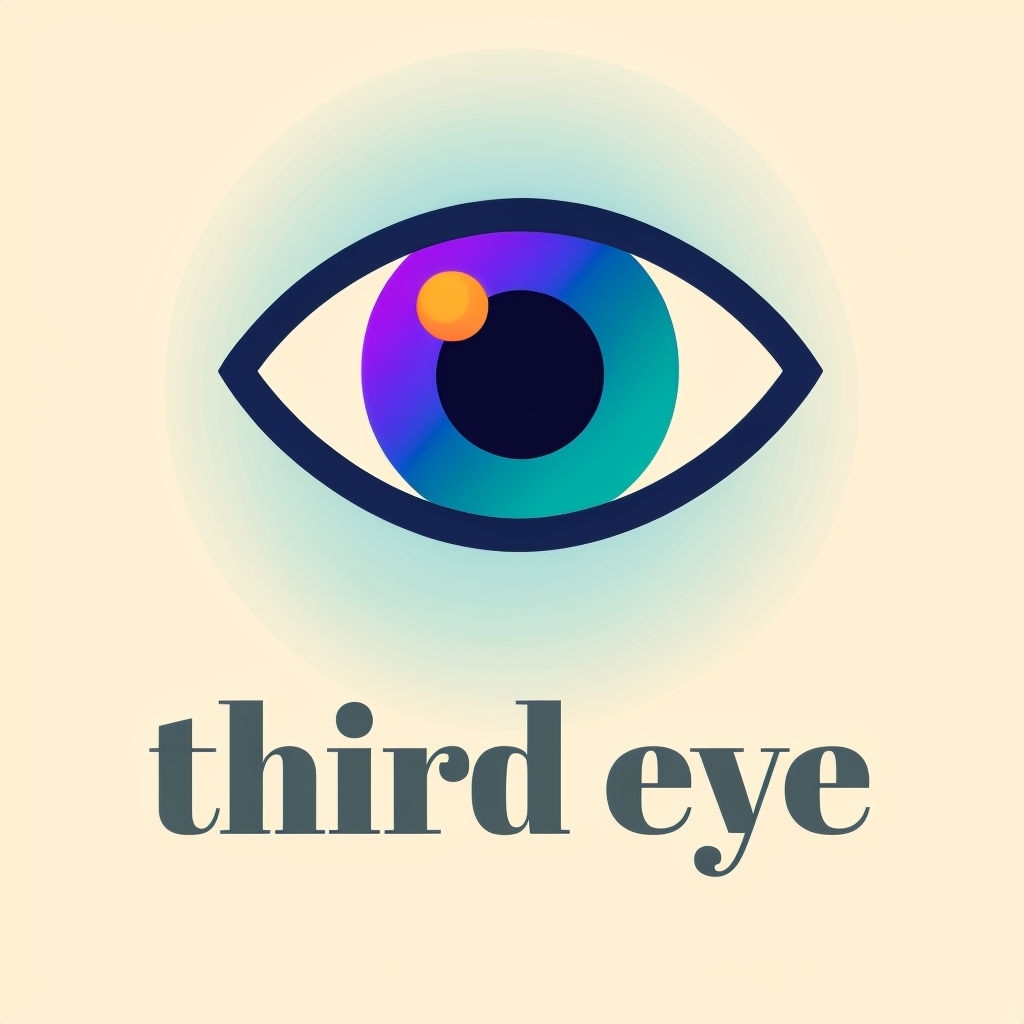 Minimalist Third Eye Graphic Design T-Shirt