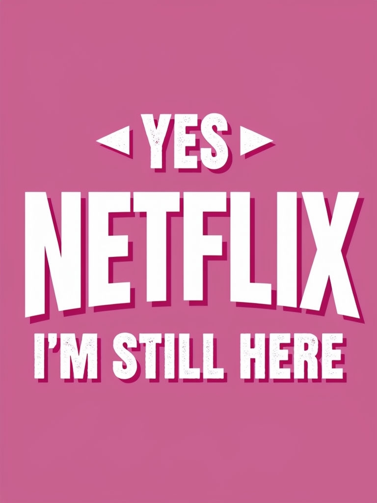 Bold Pink 'YES NETFLIX I'M STILL HERE' Graphic T-Shirt