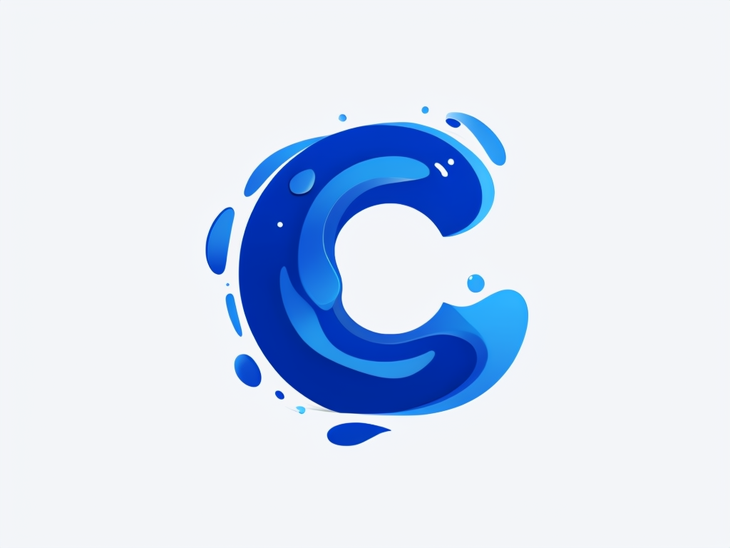 Modern Abstract Dark Blue 'C' Logo Design