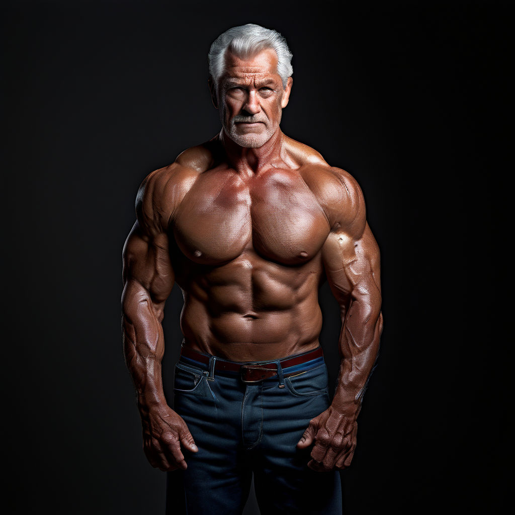 an old muscular man