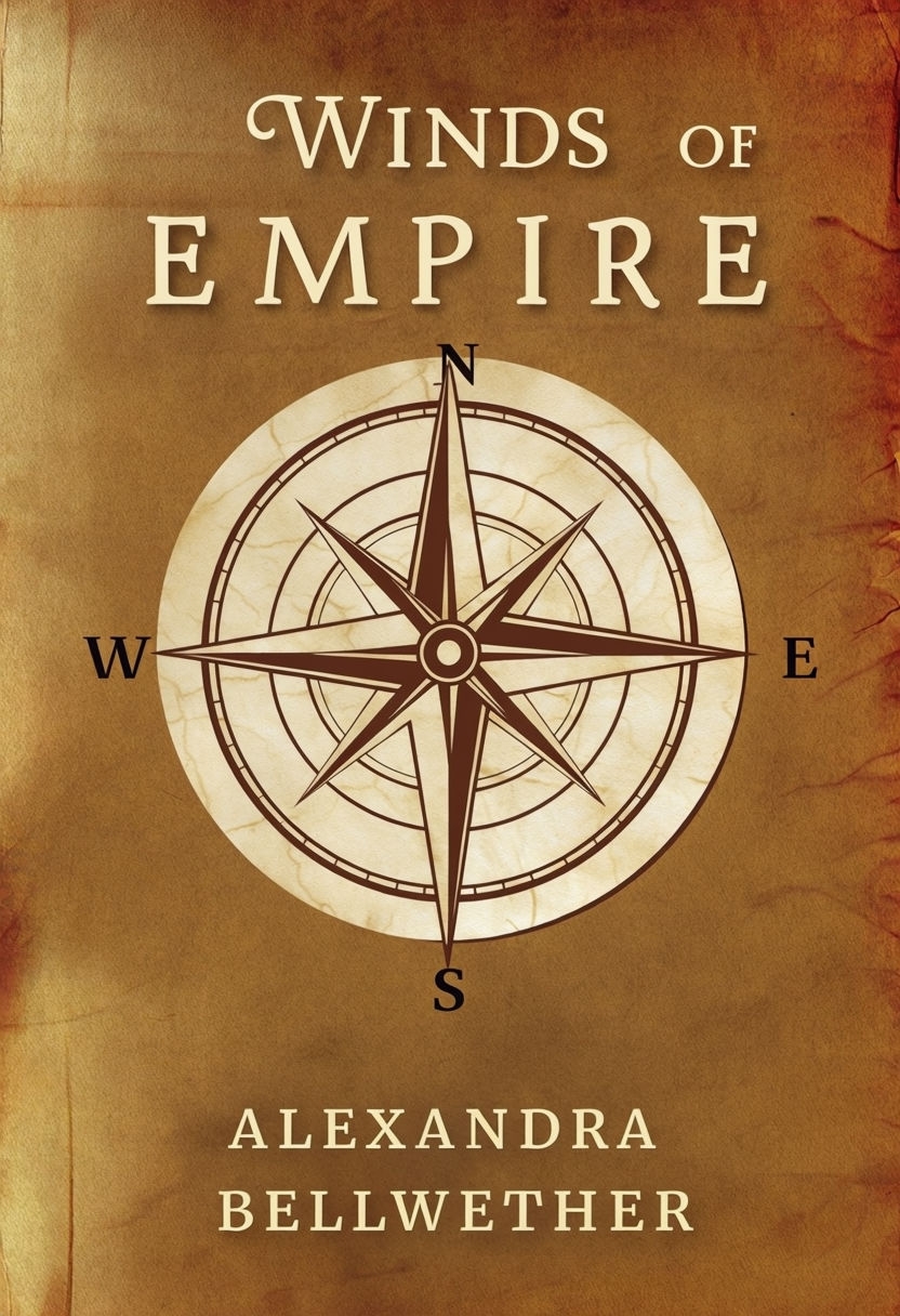 Vintage Compass Rose Winds of Empire Logo Design