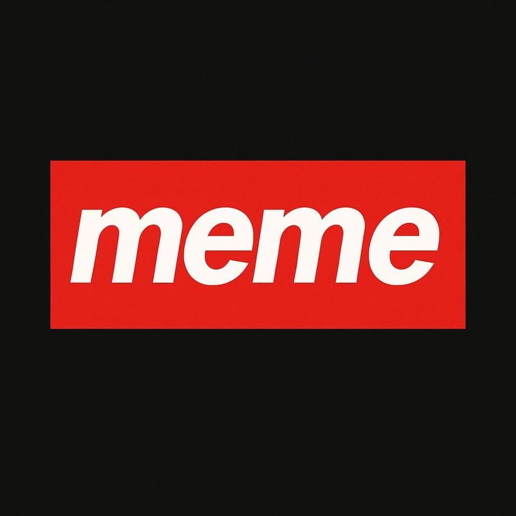 Bold Red Meme Design on Black Background T-Shirt