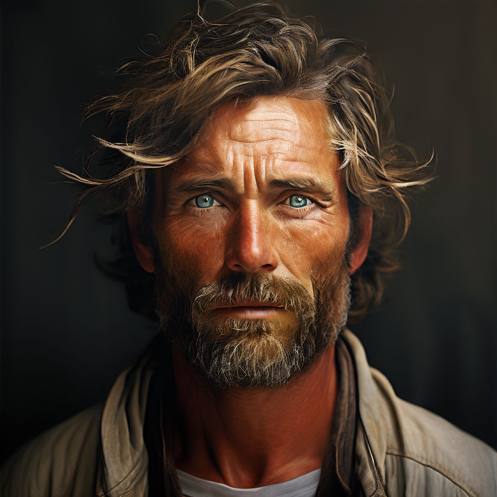 Hiperrealistic kind man by Sylvanus Azongnissou - Playground