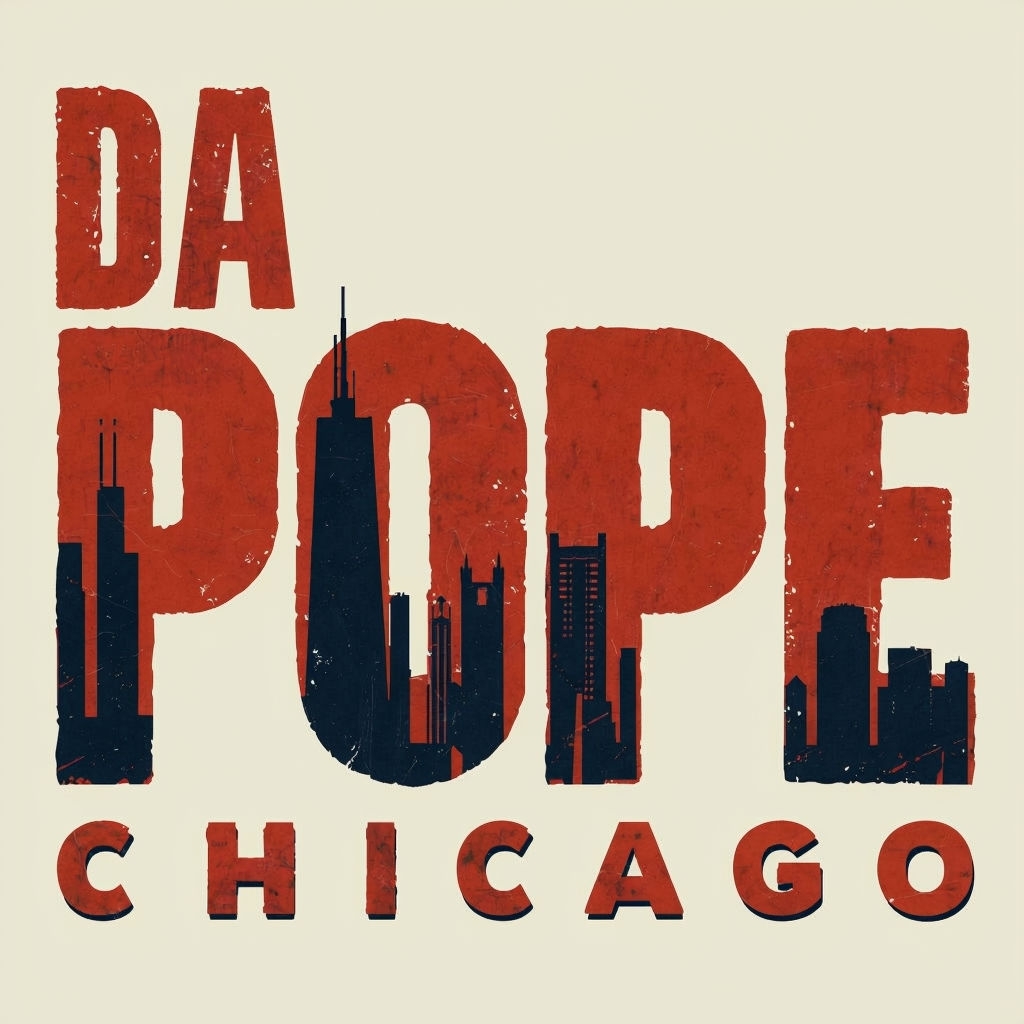 Vintage Chicago DA POPE Skyline Graphic T-Shirt