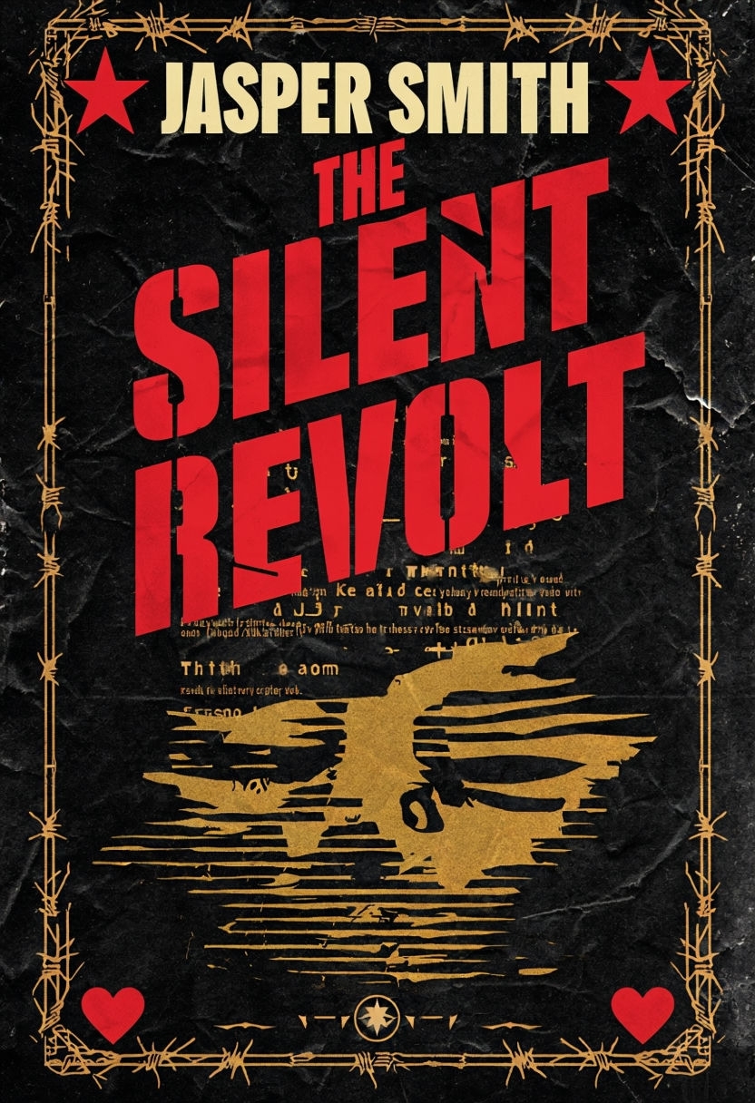 The Silent Revolt Bold Dark Stylish EBook Cover Design