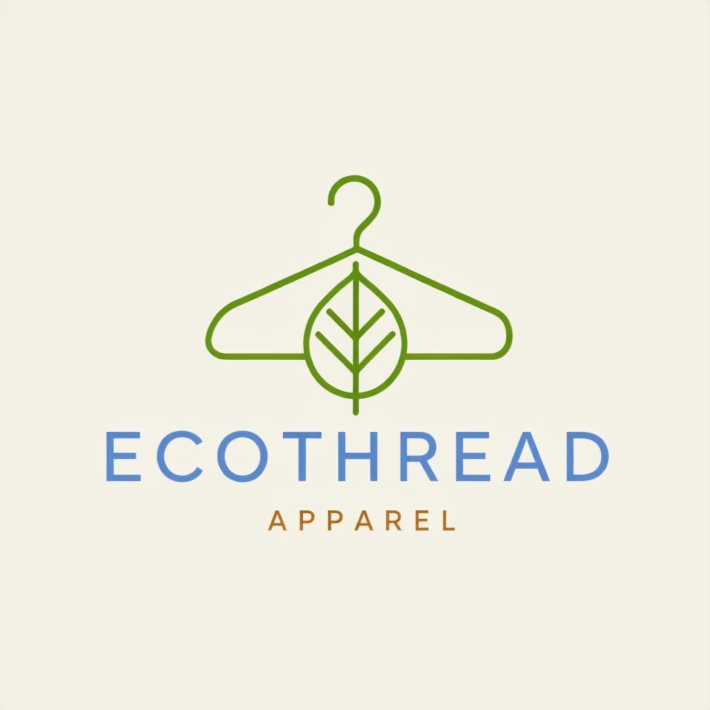 Elegant EcoThread Apparel Logo Design for Sustainable Fashion