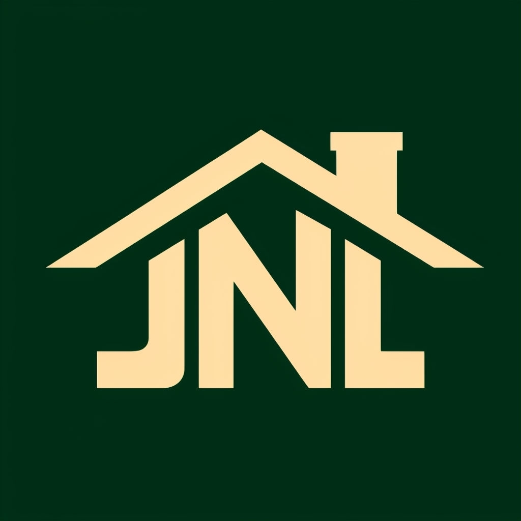 Modern JNL House Logo Design with Geometric Elements