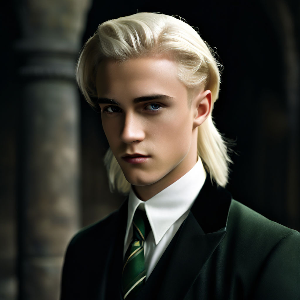 Draco Malfoy with a long slick mullet by Ellie Coombe - Playground