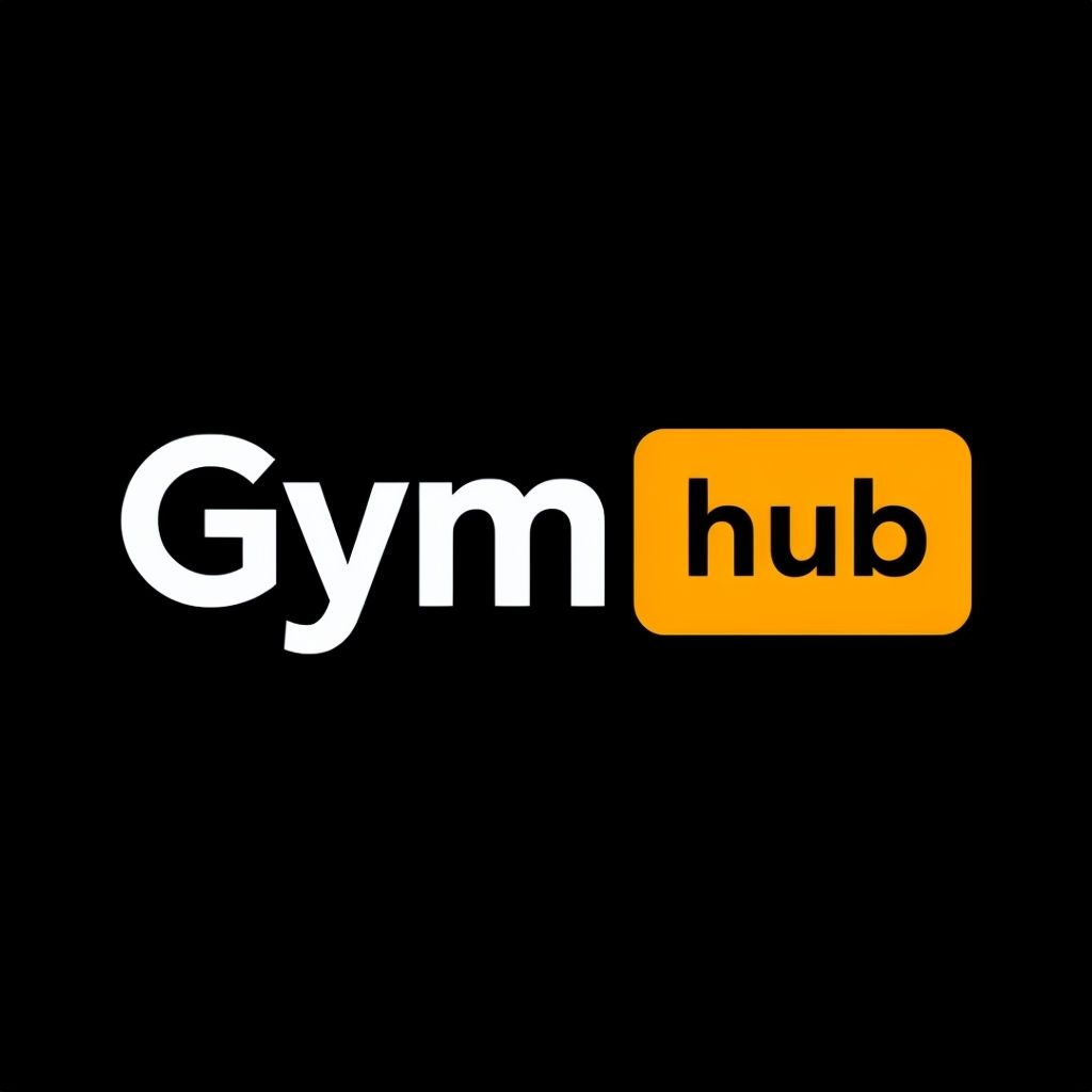Minimalist Gym Hub Logo Design T-Shirt