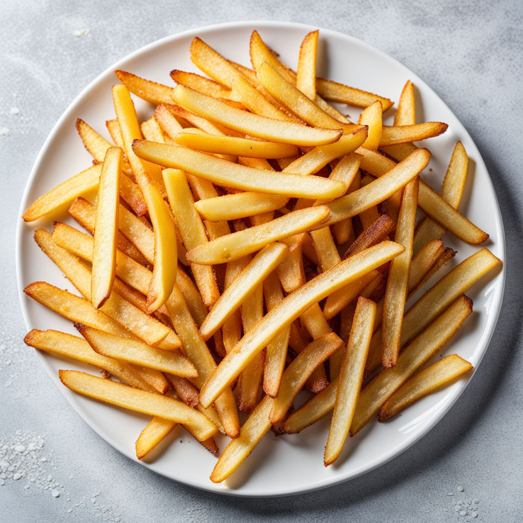 The tantalizing sight of golden French fries by sumi wahid - Playground