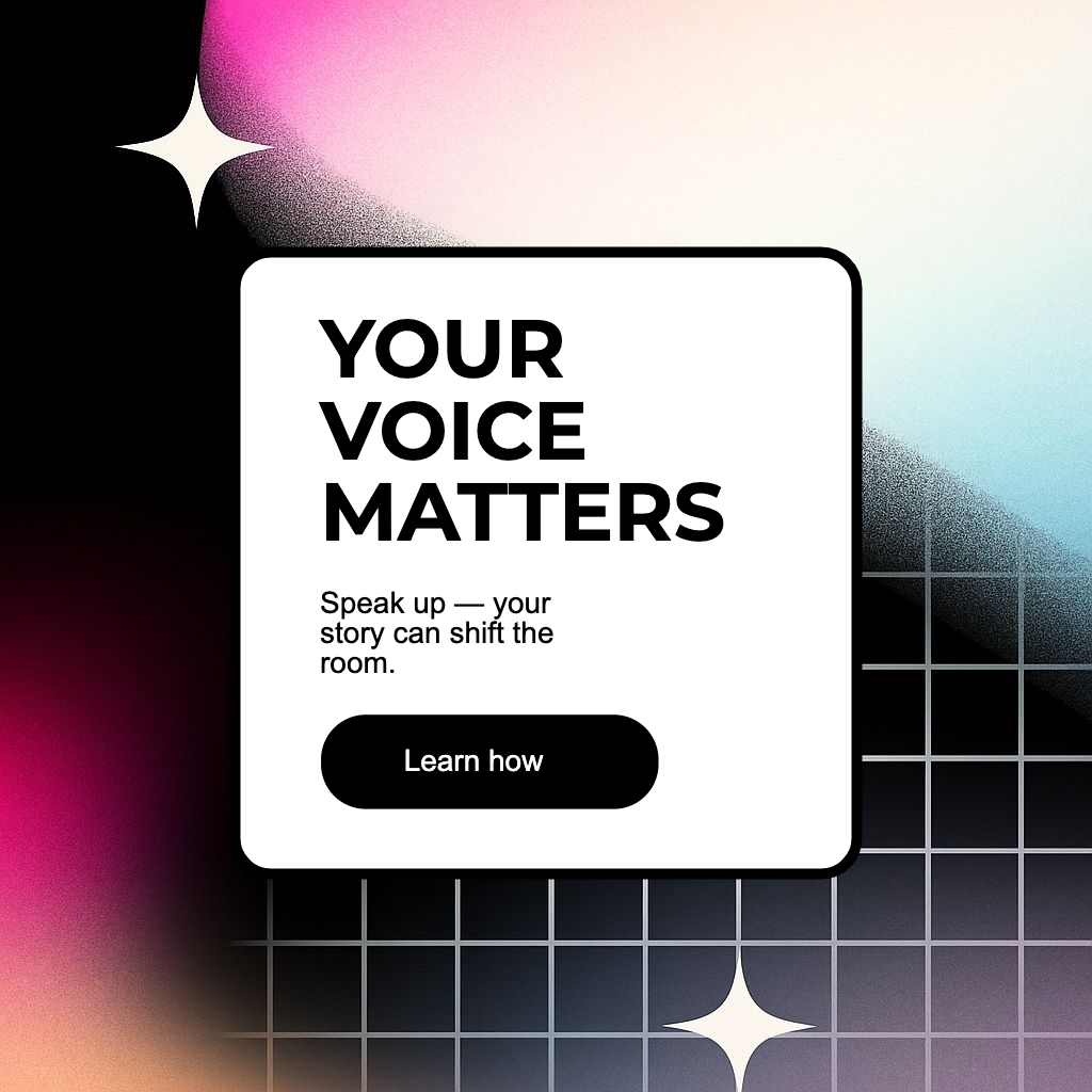 Your Voice Matters Motivational Digital Advertisement Post