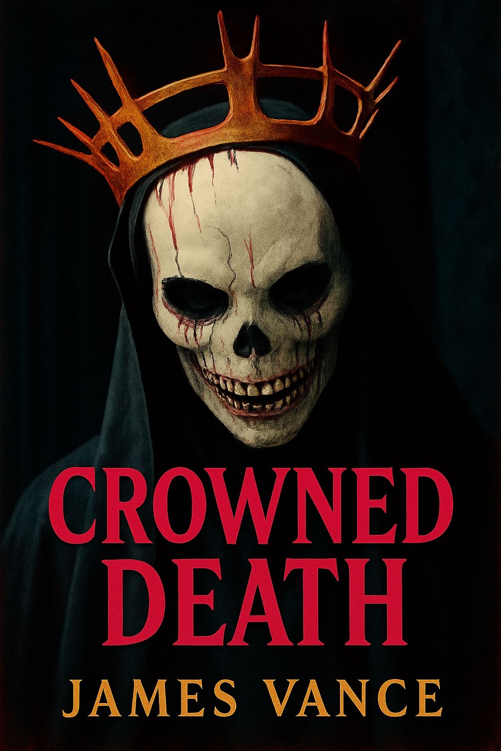 Crowned Death Eerie Skeleton with Crown EBook Cover