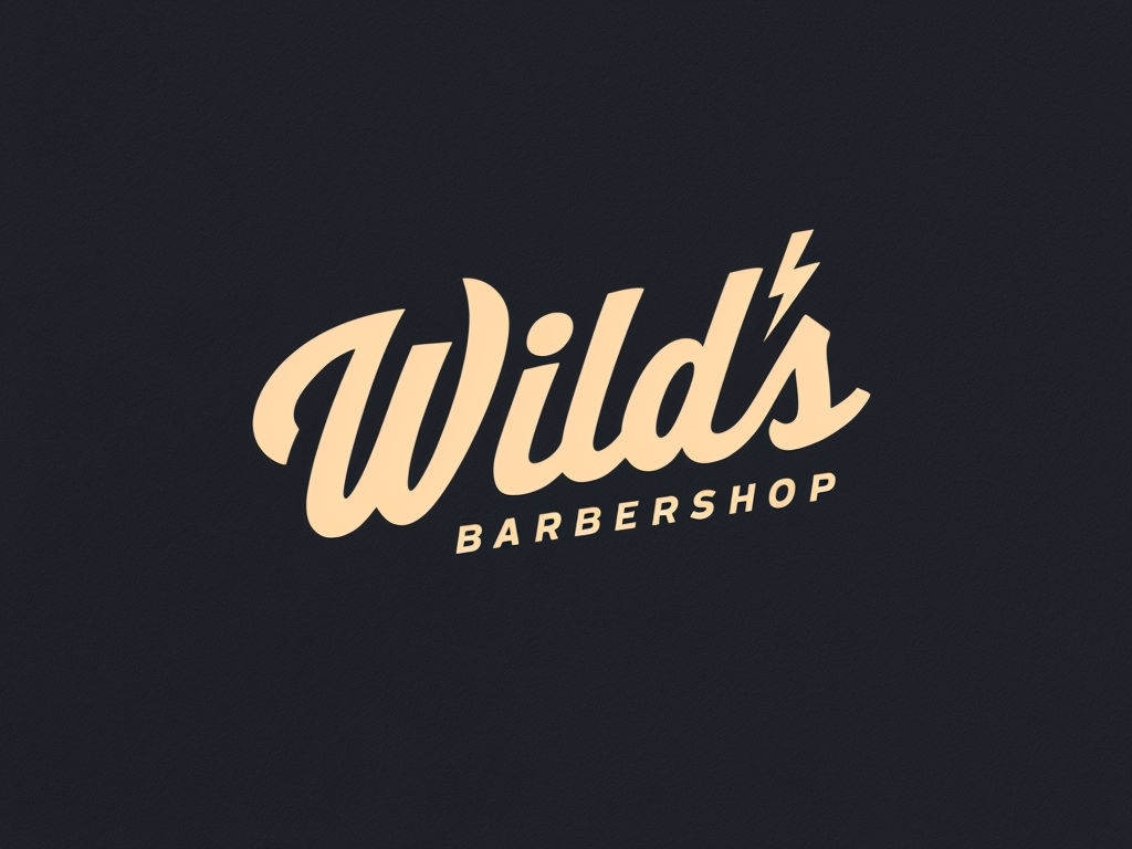 Wild's Barbershop Minimalist Logo Design for Hats