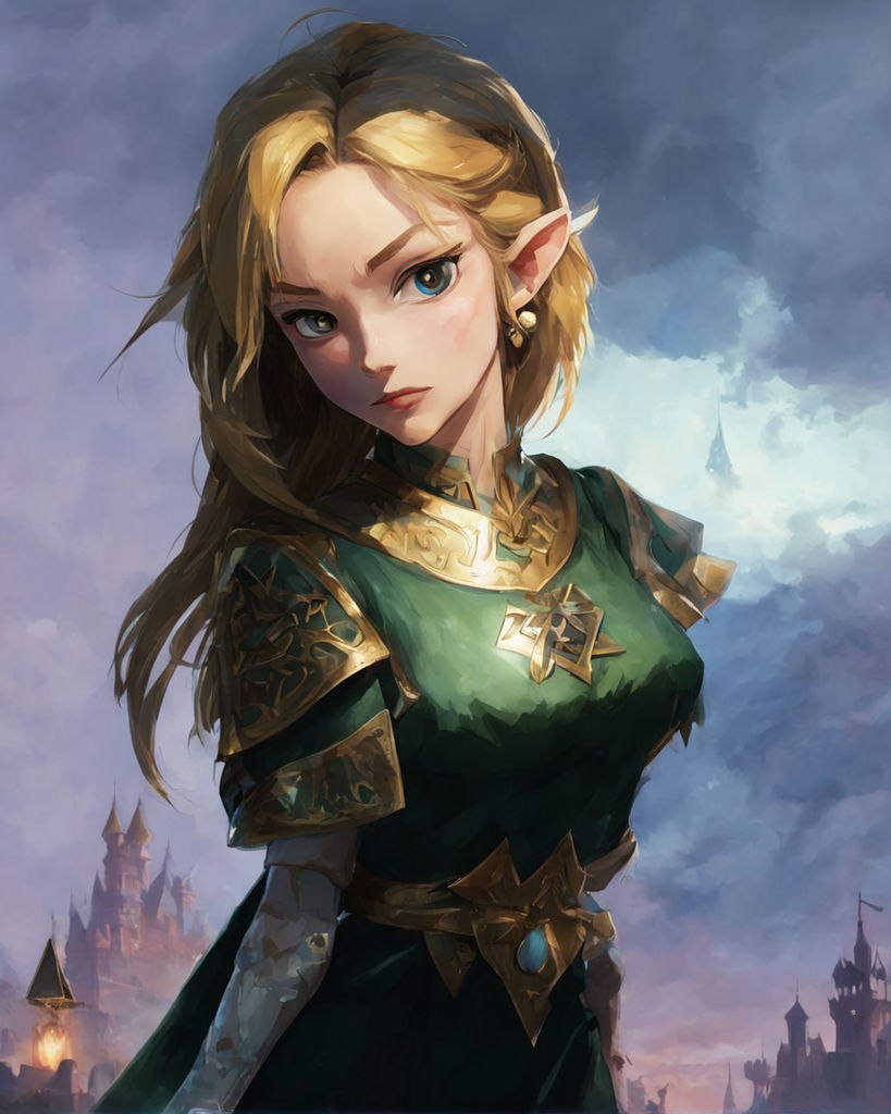 A concept art showcasing Zelda by Jheyne López - Playground