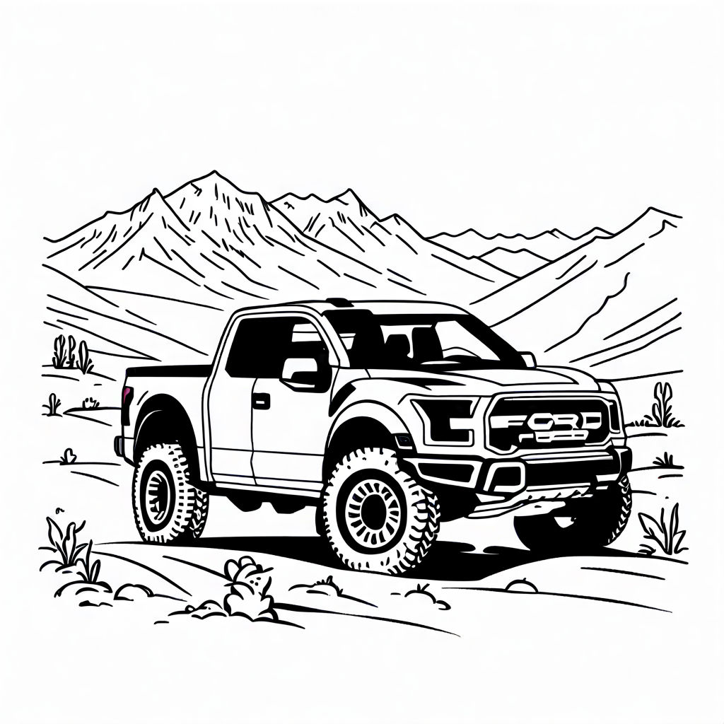 White Ford Raptor Off-road By Xyh911 Xyh911 - Playground