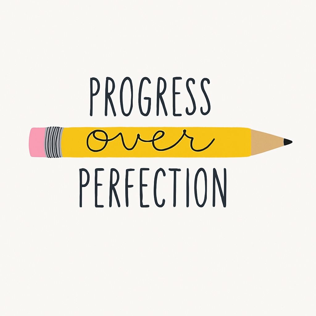 Minimalist Yellow Pencil with Motivational Quotes Sticker