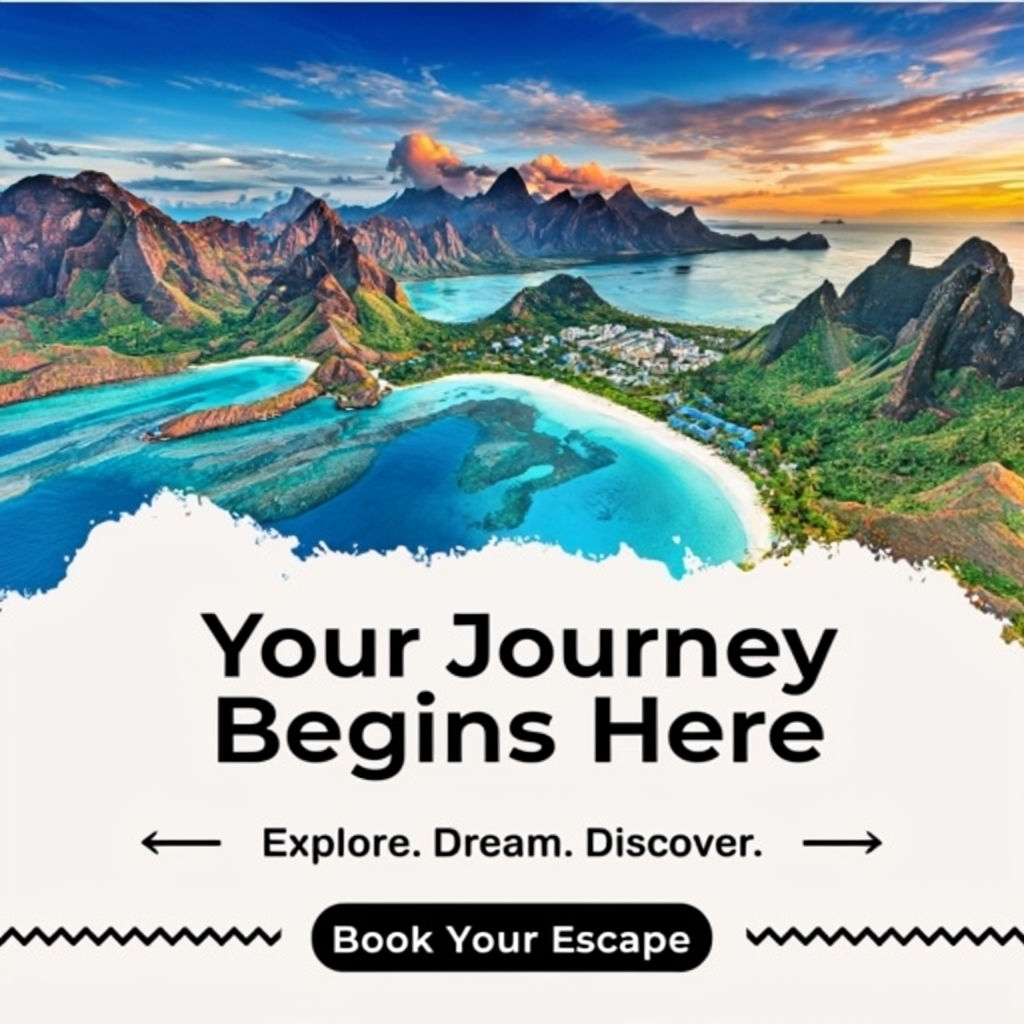 Inspiring Travel Agency Advertisement for Your Next Adventure Social Media Post