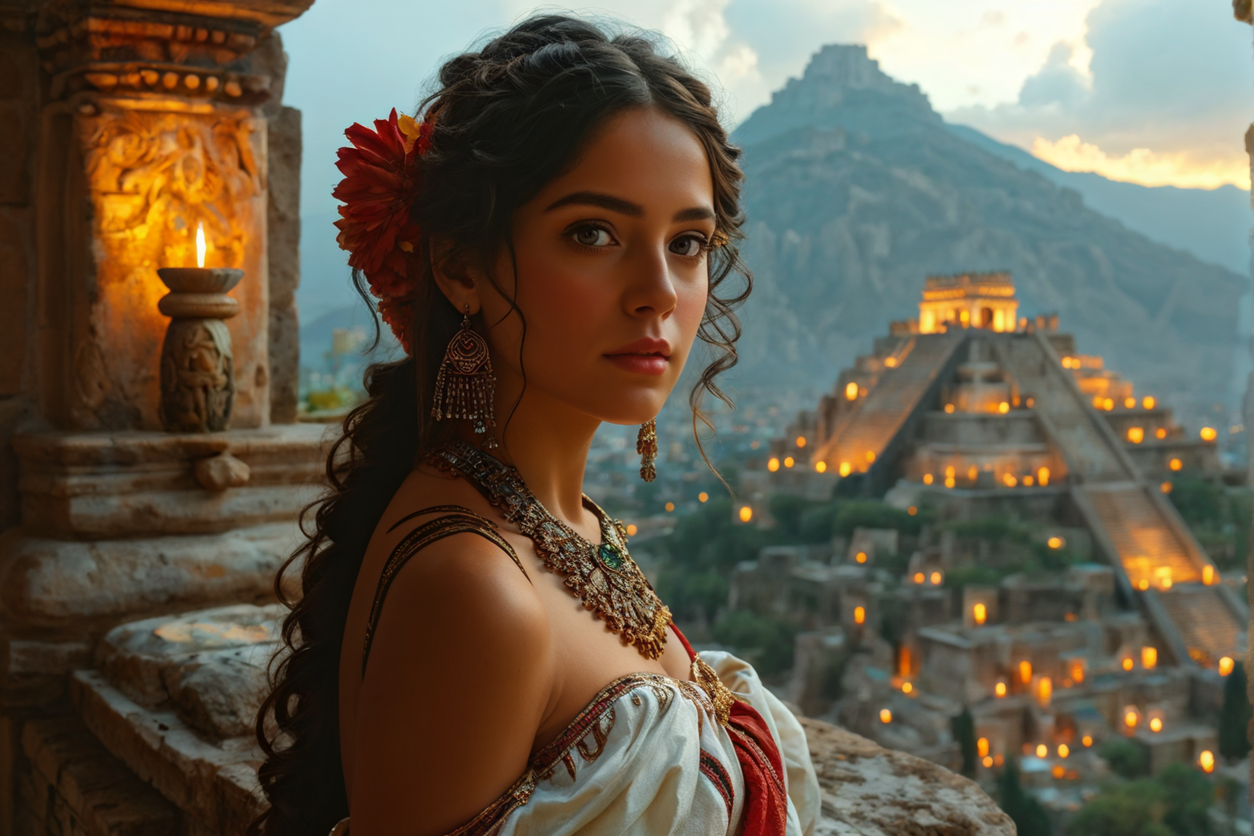 Princess of an ancient Aztec city at the peak of its prosper... by ...