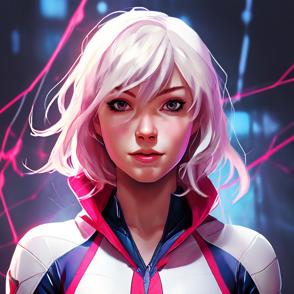 spider-gwen super detailed full body