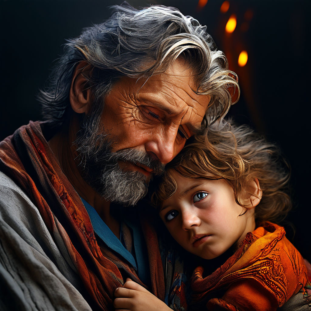 Sad mother father by Vinay Adiley - Playground