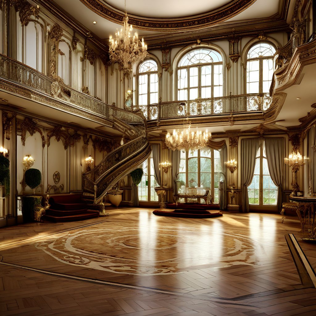 Fancy victorian regency era ballroom flooring design mansion... by ...