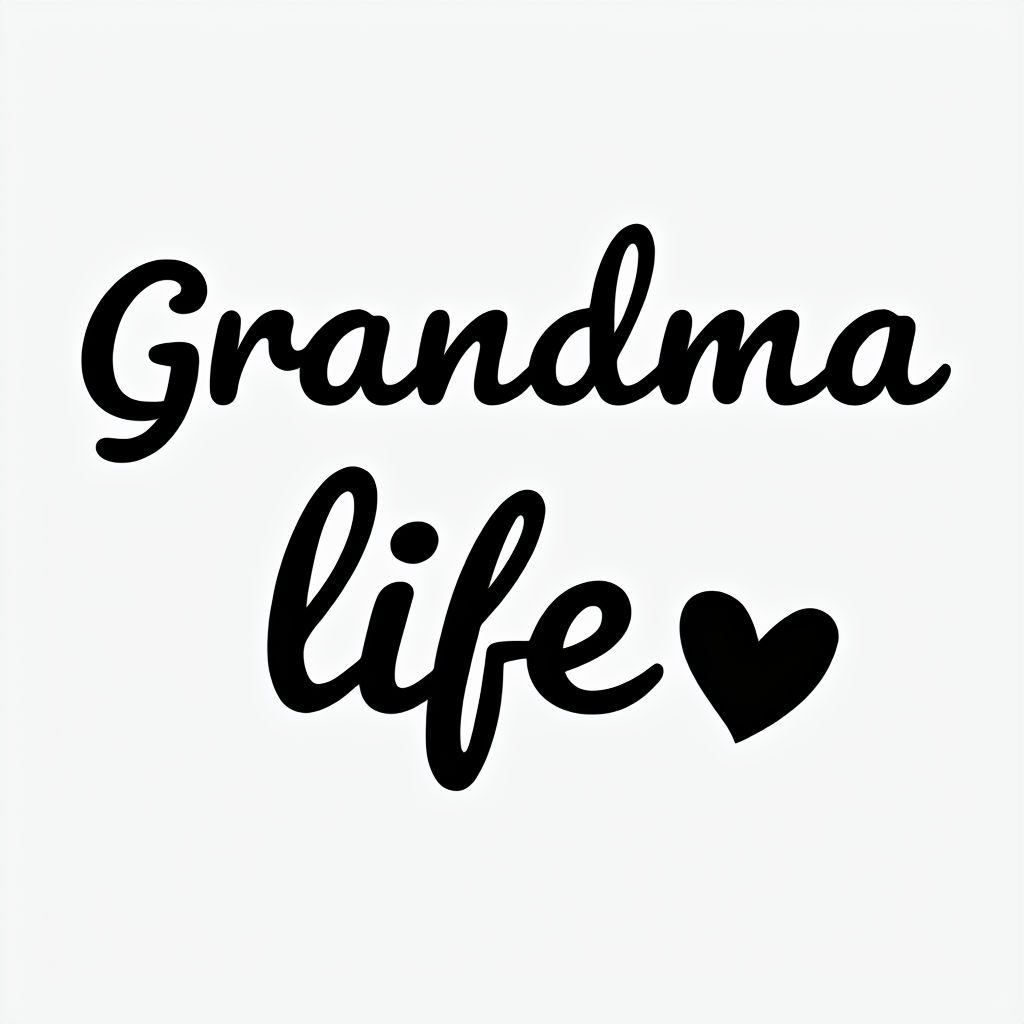 Grandma Life with Heart Minimalist Design Mug