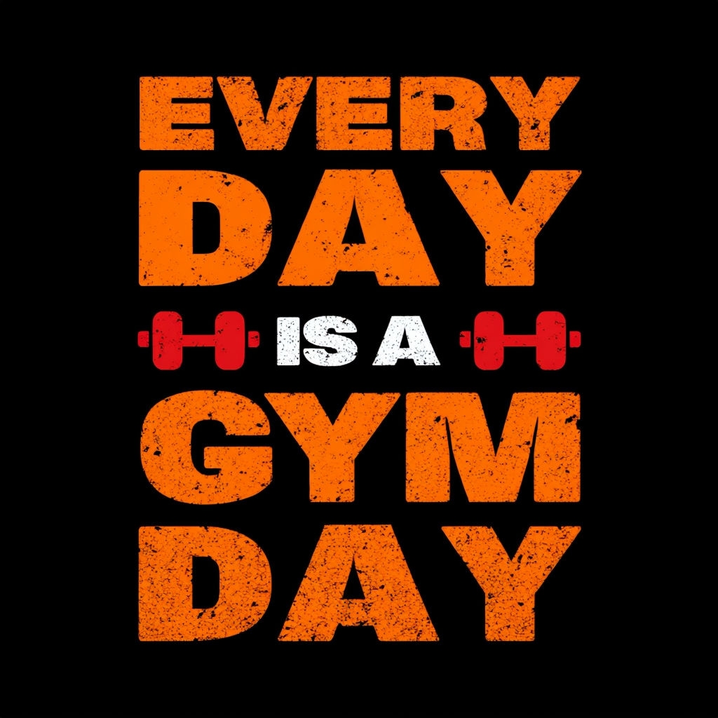 Every Day is a Gym Day Motivational Fitness Sticker