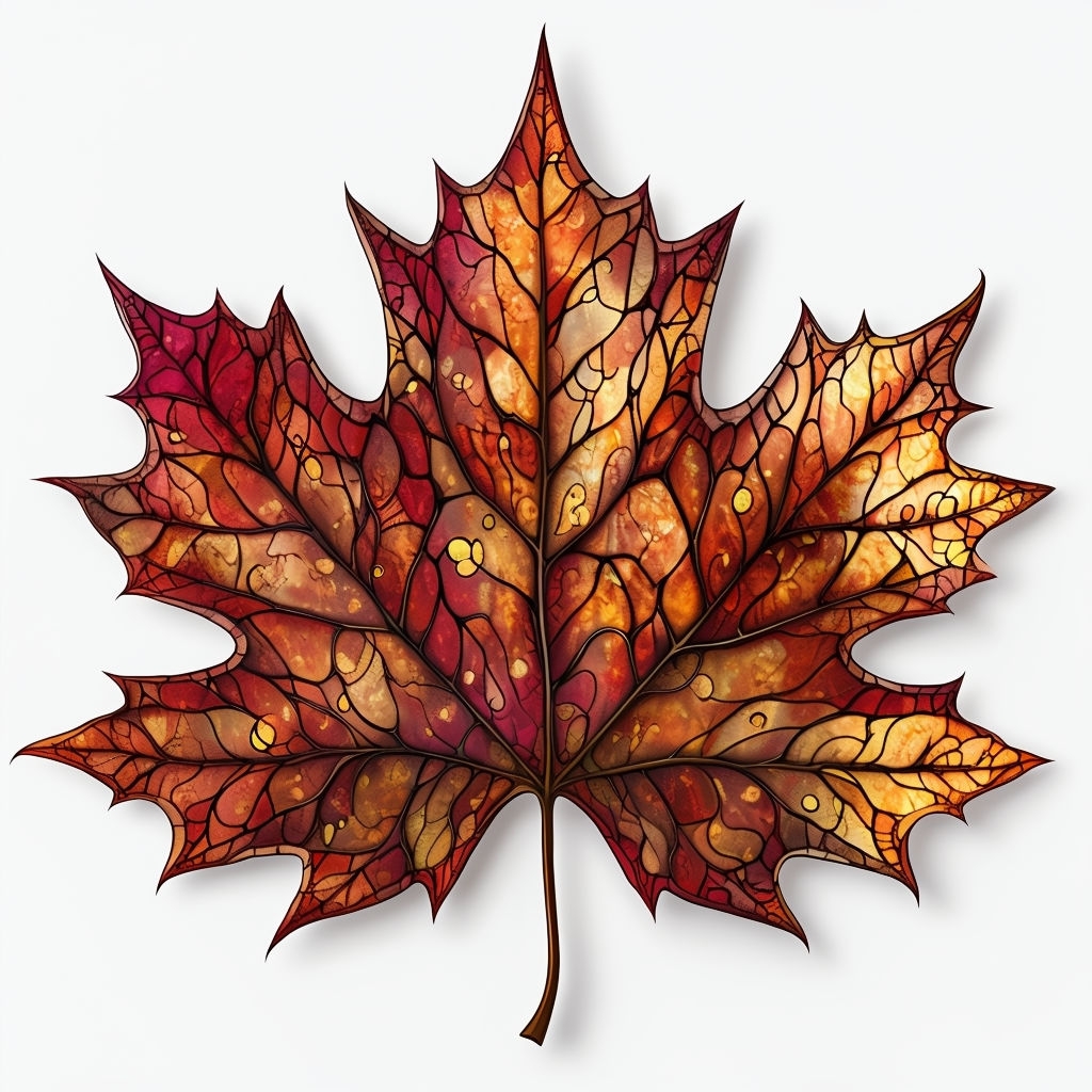 Vibrant Autumn Maple Leaf Seamless Pattern Art