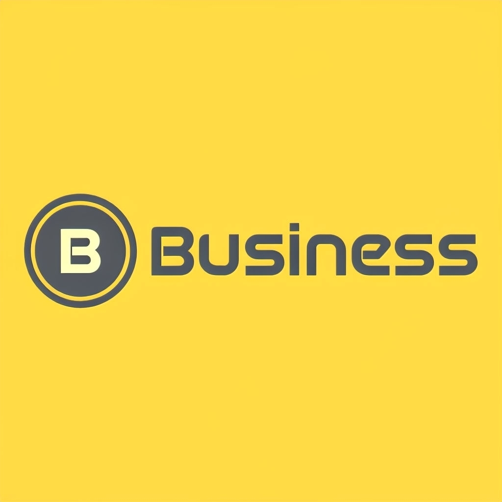 Minimalist Professional Business Logo Design on Bright Yellow Background