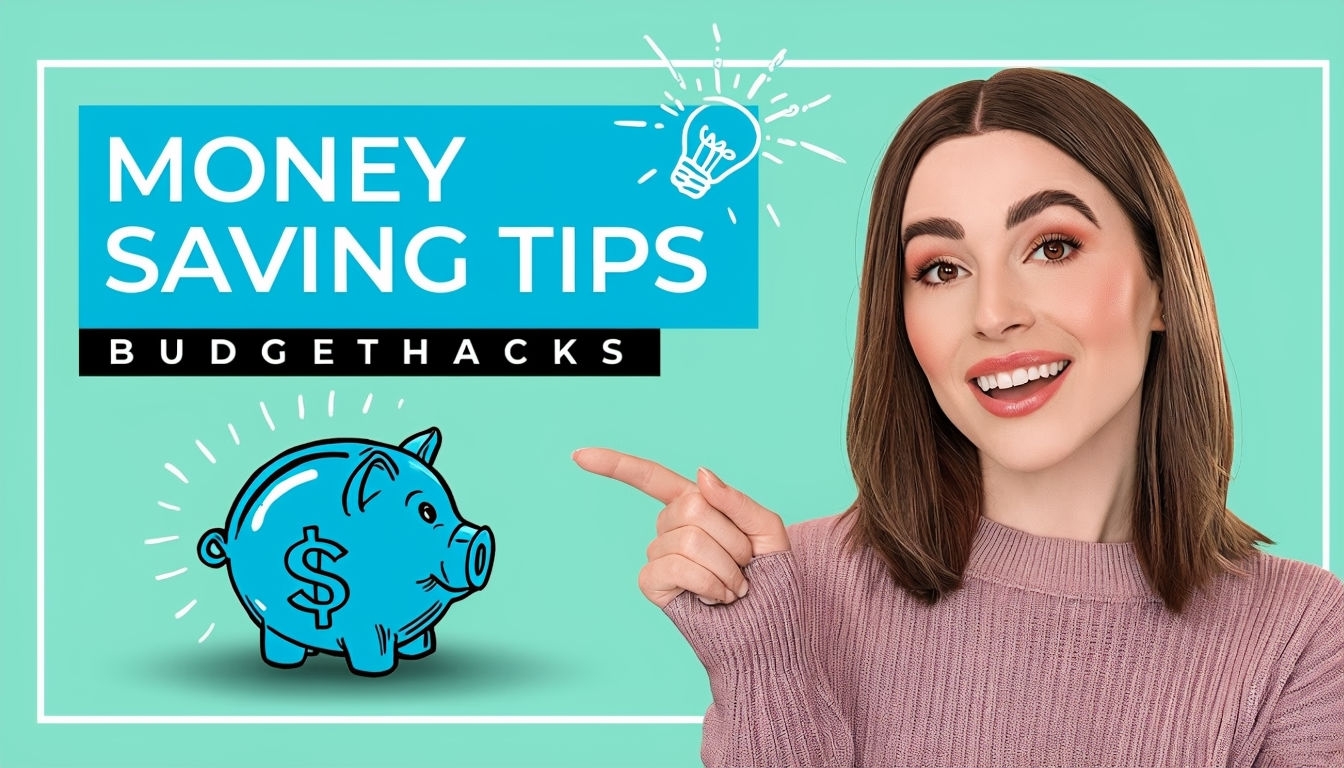 Money Saving Tips YouTube Thumbnail Social Media Post