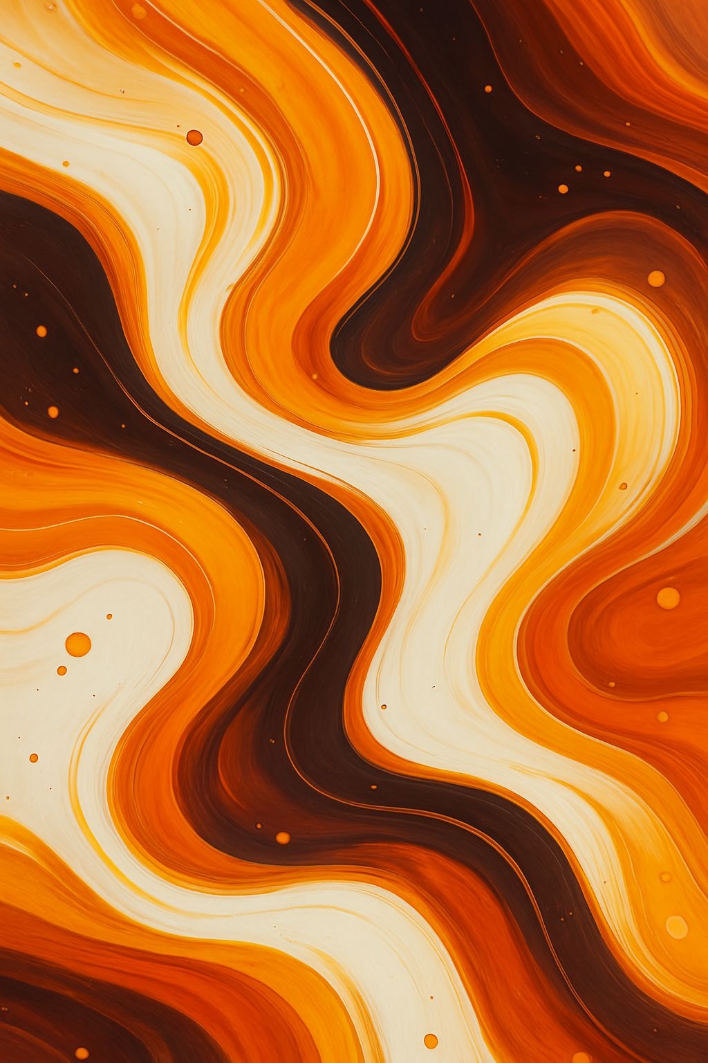 Vibrant Abstract Warm Waves Design Phone Case Cover