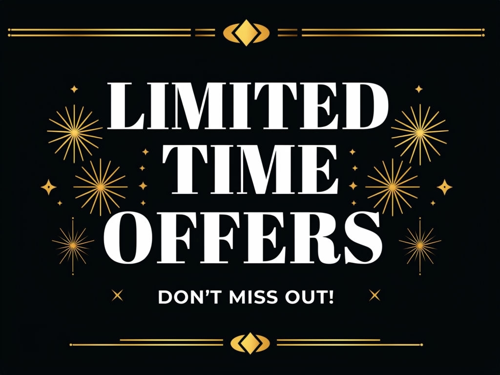 Elegant Limited Time Offers Promotional Banner for Social Media Post