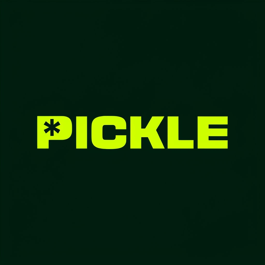 Bold Minimalist PICKLE Logo with Asterisk Design