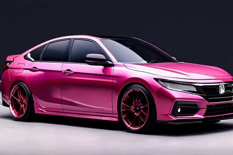 2025 Honda Accord CGI Virtual Facelift pink colours full mod... by Irum ...