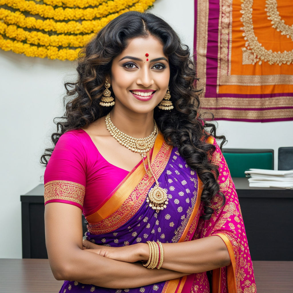 Indian desi telugu traditional presenter by laxmi Samala - Playground