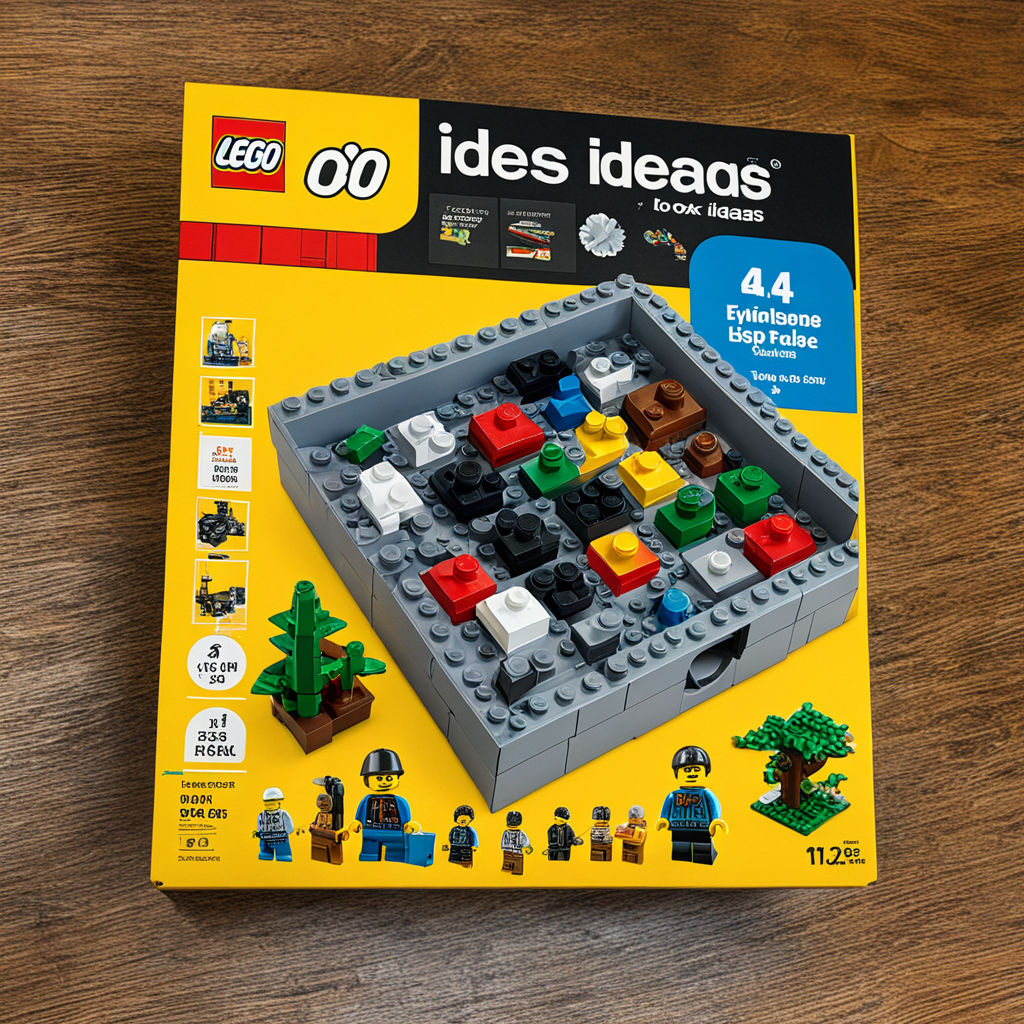 Create an image of a lego ideas set box by Lucas Geurts - Playground