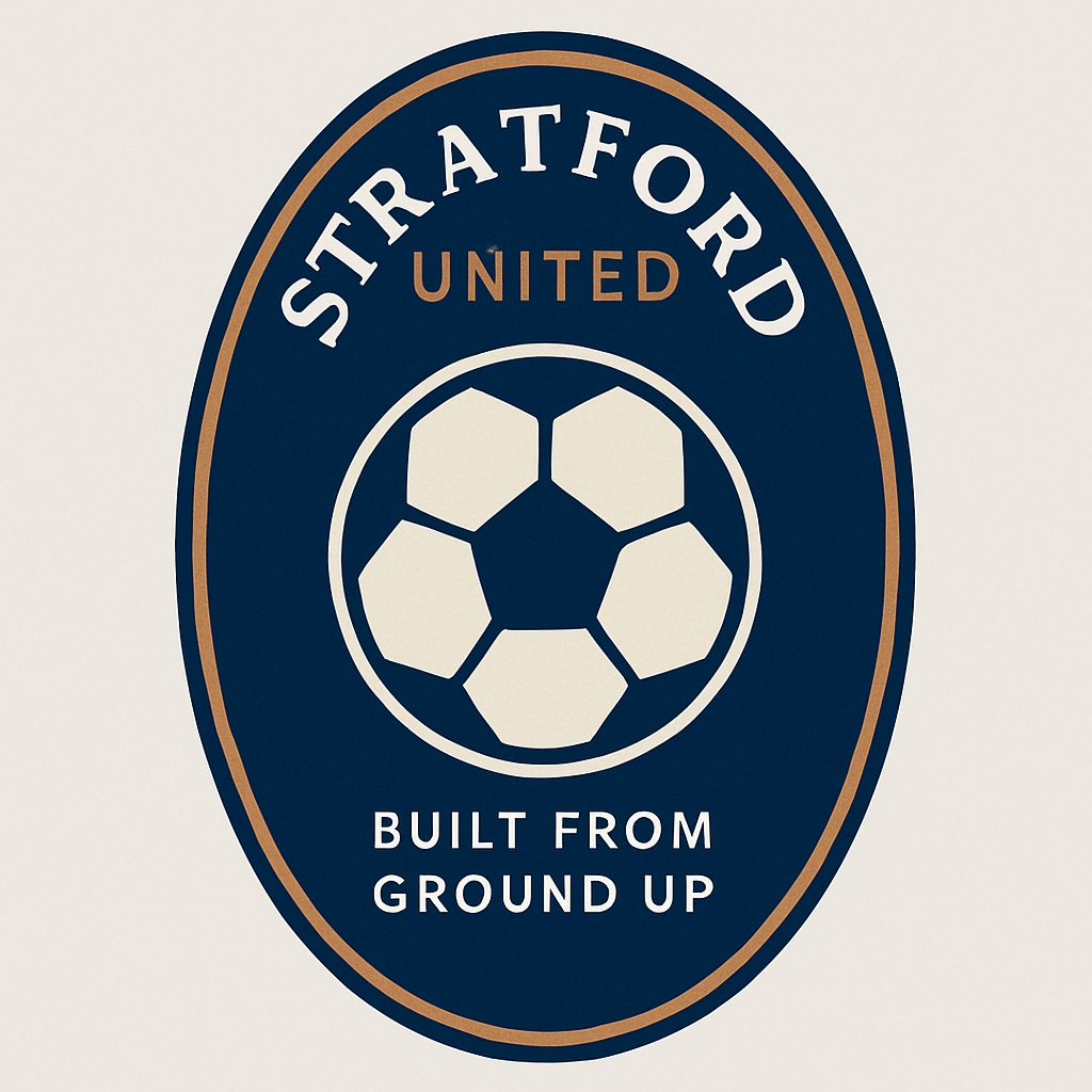 Vintage Stratford United Soccer Emblem Logo