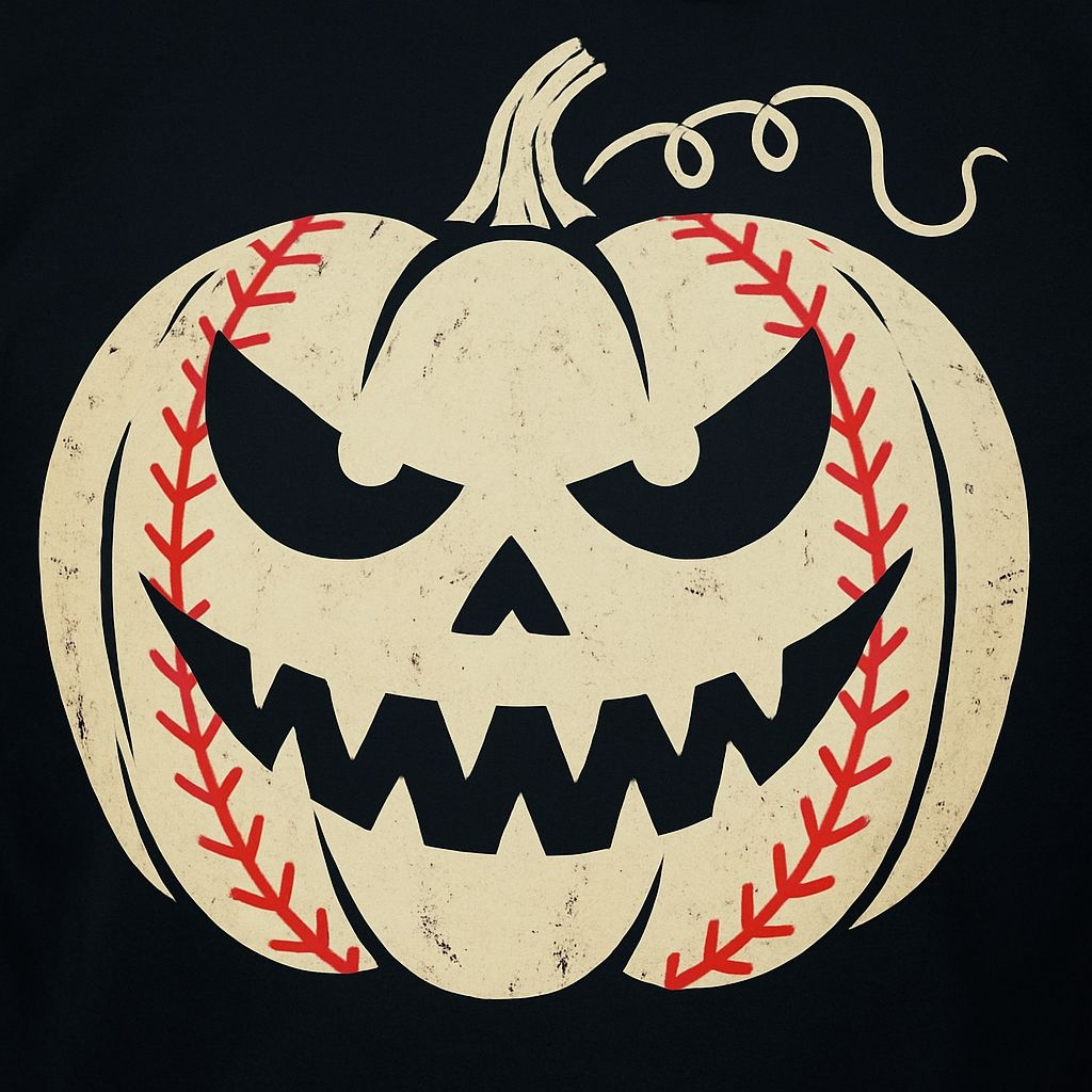 Sinister Vintage Pumpkin Illustration for Halloween T-Shirt