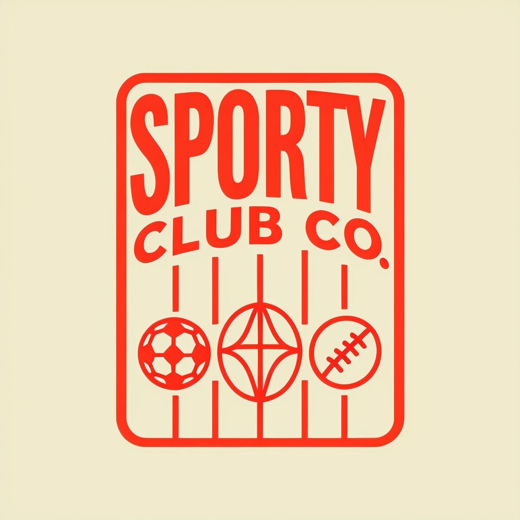 Sporty Club Co. Minimalist Logo Design for Sports Branding