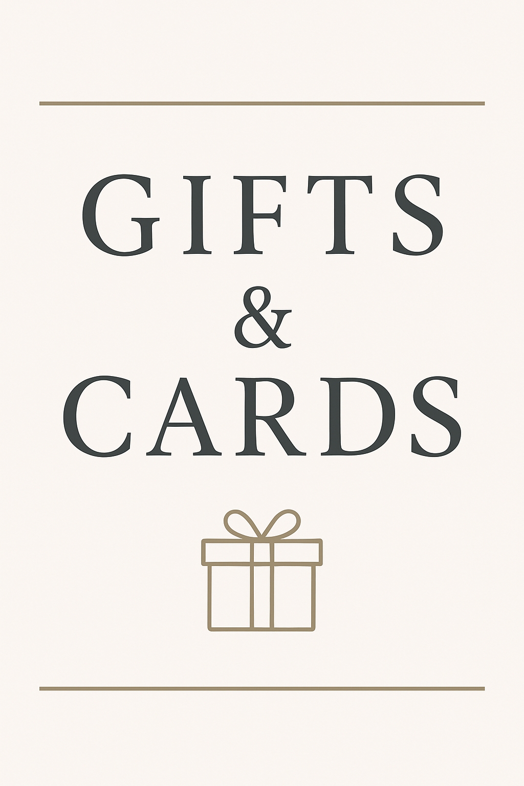 Elegant Minimalist Gifts and Cards Design for Celebrations Card